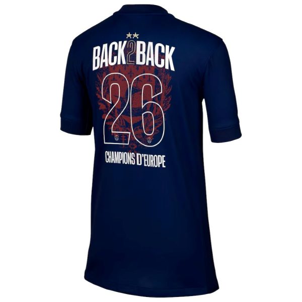 Maillot Kit Enfant PSG Domicile 2025 2026 2 étoiles Champion 26
