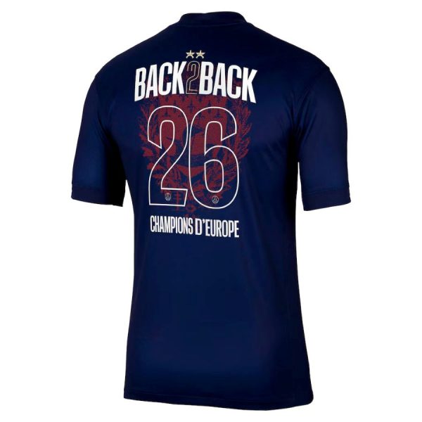 Maillot PSG Domicile 2 étoiles Champions D’Europe 26