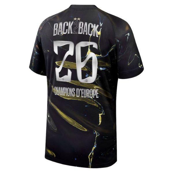 Maillot PSG Jordan Night 2 Etoiles Champions D’Europe 26
