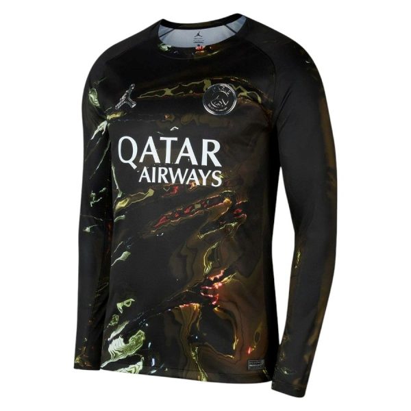 Maillot PSG Jordan Night 2 étoiles Champion 26 Manches Longues