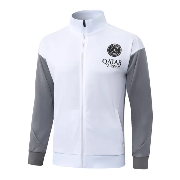 Survetement PSG Veste 2026 2027 Blanc Gris