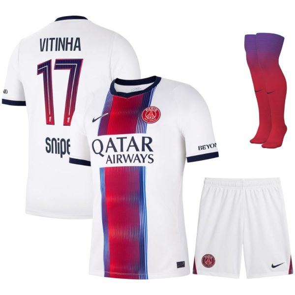 Maillot Kit Enfant PSG Exterieur 2026 2027 Vitinha